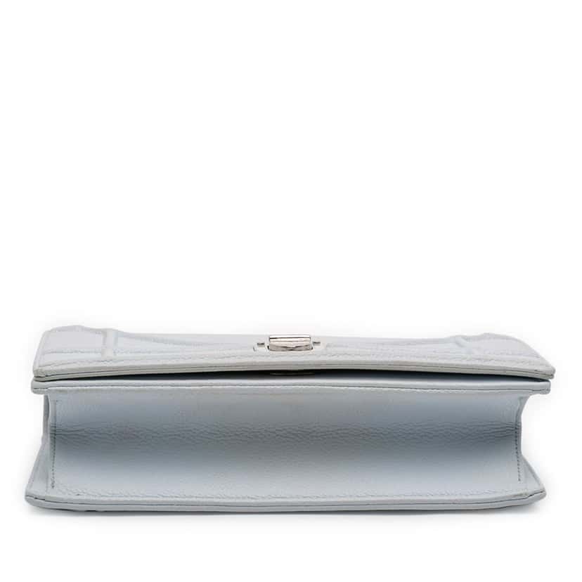 Dior Small Grained Calfskin Diorama Flap Blue Leather Very good condition - Inside View