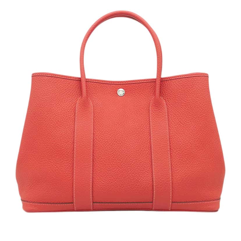 Hermès Negonda Garden Party 36 Red Leather Very good condition - Front View