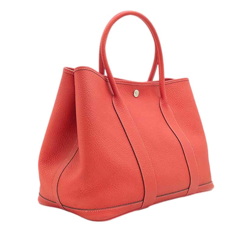 Hermès Negonda Garden Party 36 Red Leather Very good condition - Back View
