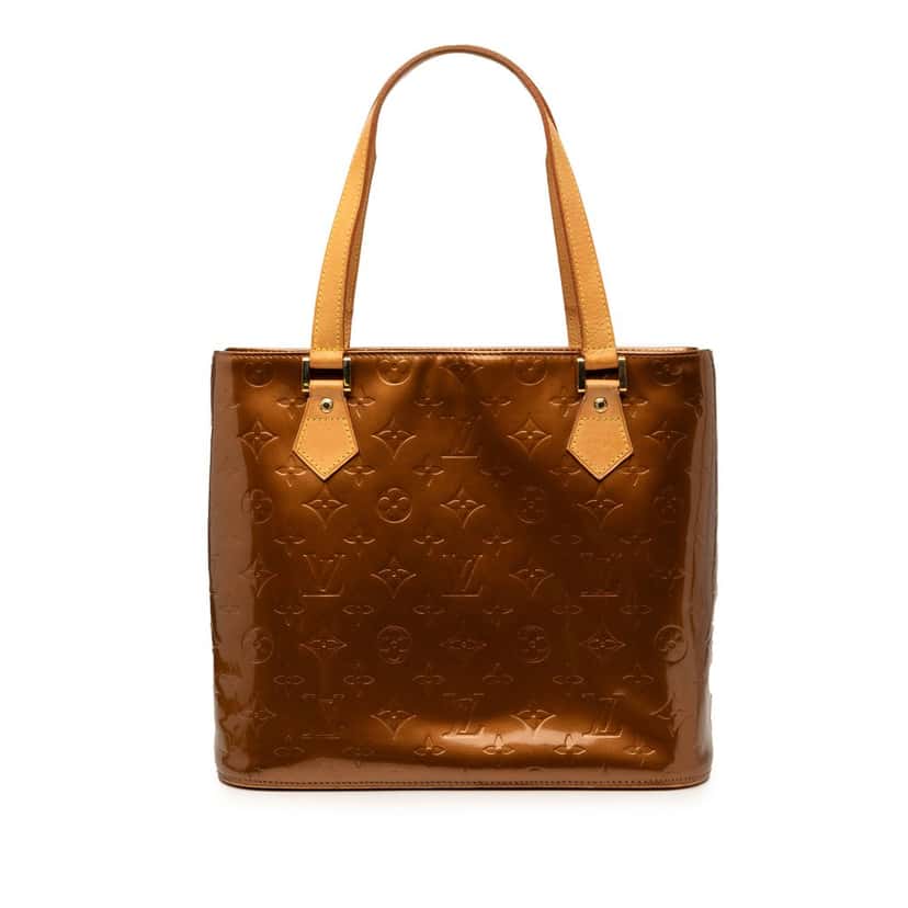 Louis Vuitton Monogram Vernis Houston Brown Leather Very good condition - Front View