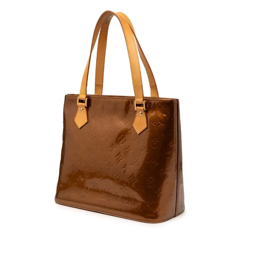 Louis Vuitton Monogram Vernis Houston Brown Leather Very good condition - Back View