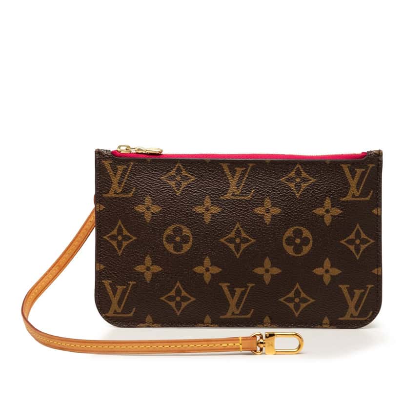Louis Vuitton Monogram Neverfull Pochette PM Brown Very good condition - Front View
