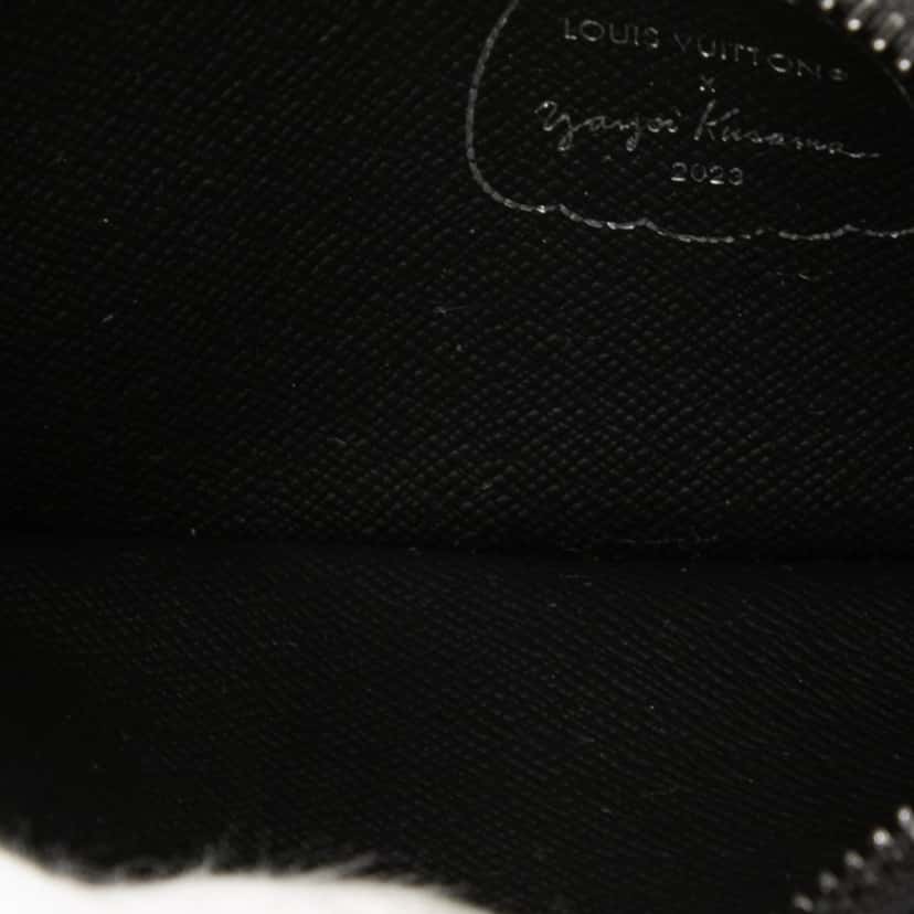 Louis Vuitton Yayoi Kusama Monogram Eclipse Coin Card Holder Black Very good condition - Model View