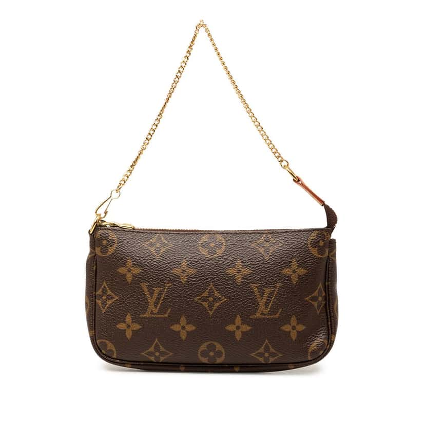 Louis Vuitton Monogram Mini Pochette Accessoires Brown Very good condition - Front View