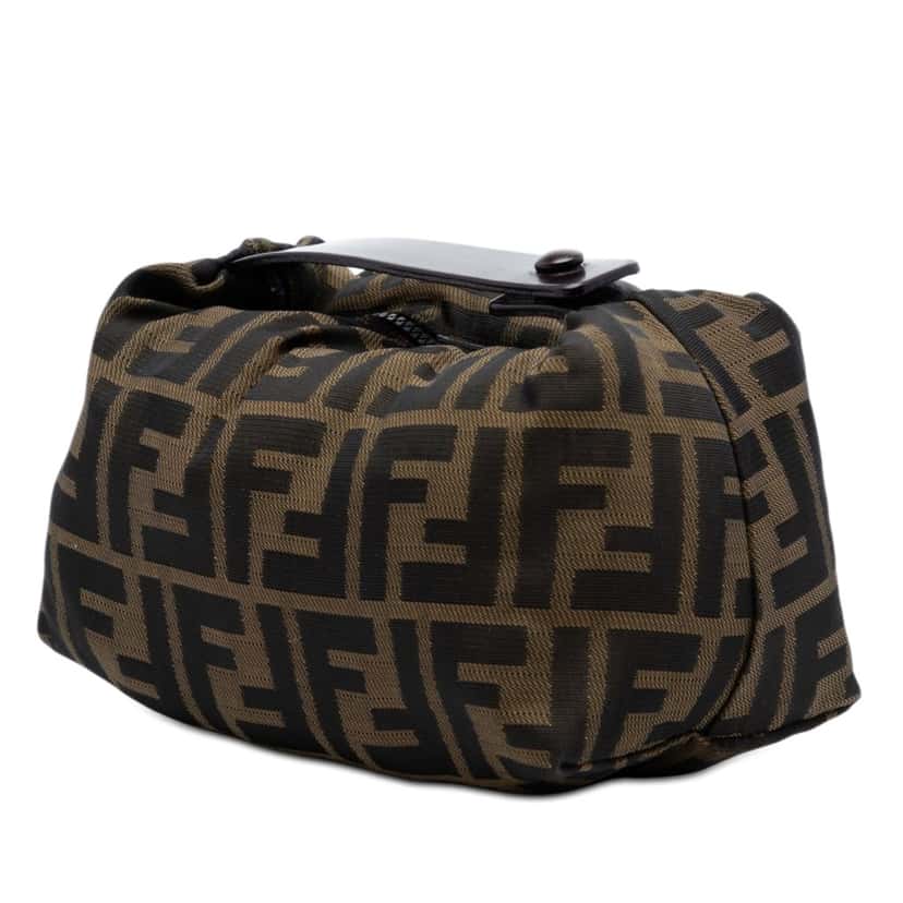 Fendi Mini Zucca Canvas Handbag Brown Very good condition - Back View