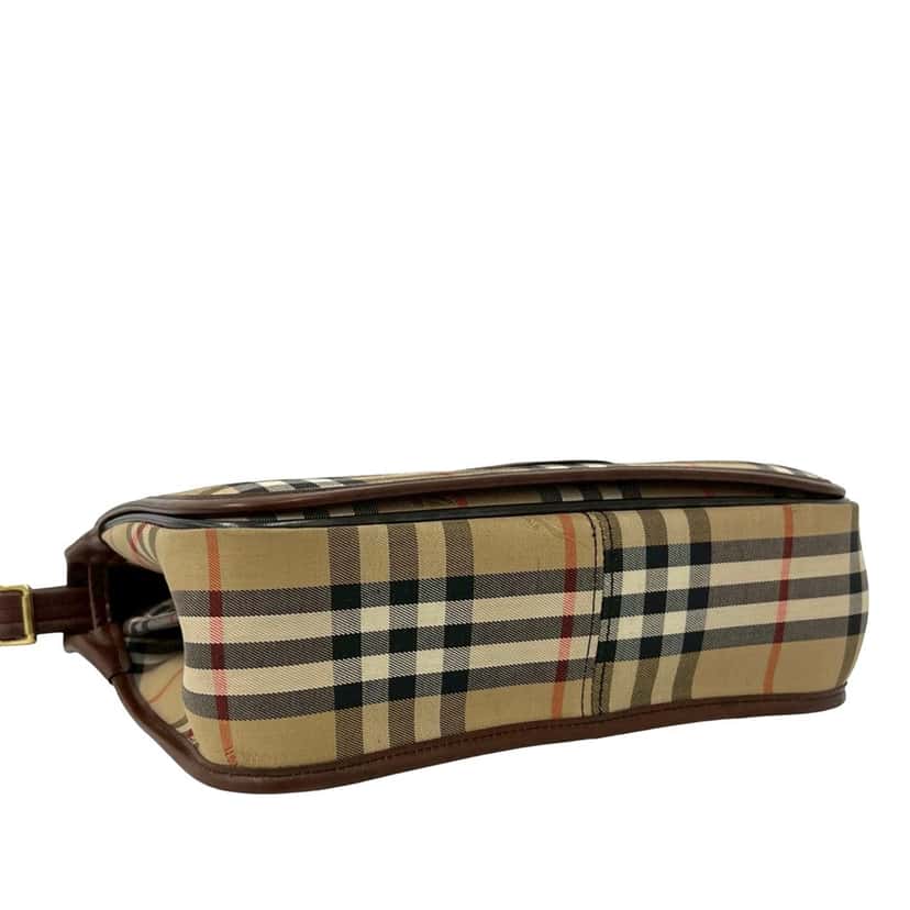 Burberry Haymarket Check Canvas Crossbody Beige Very good condition - Inside View