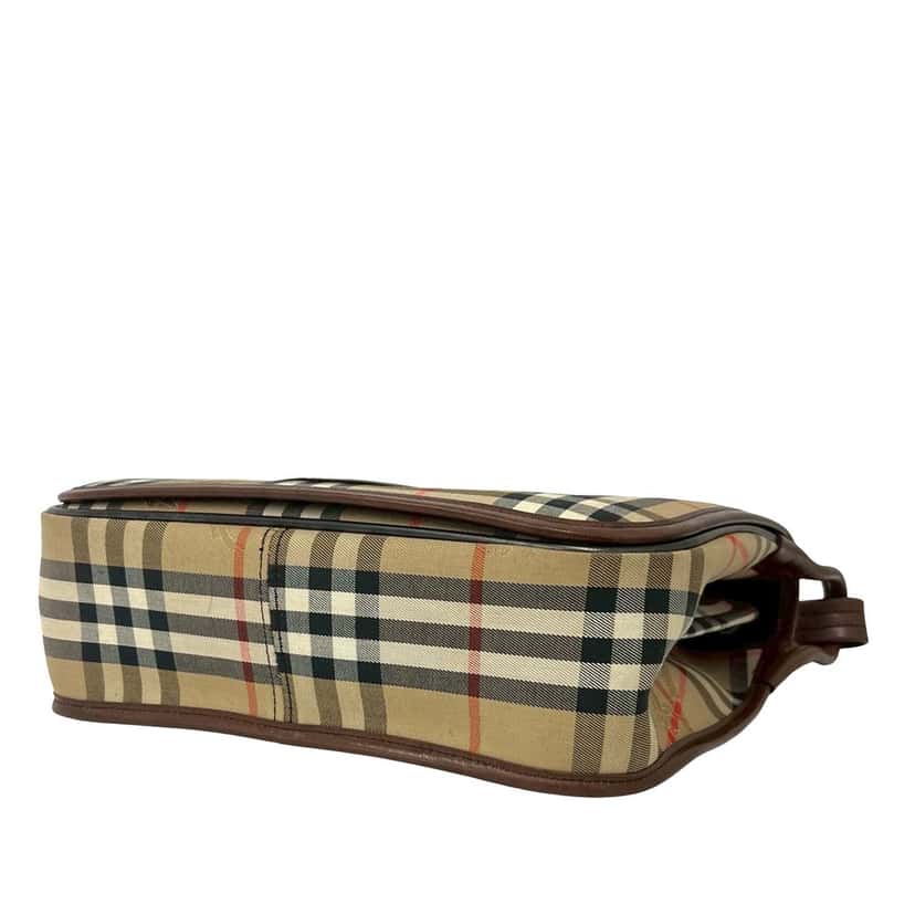 Burberry Haymarket Check Canvas Crossbody Beige Very good condition - Model View
