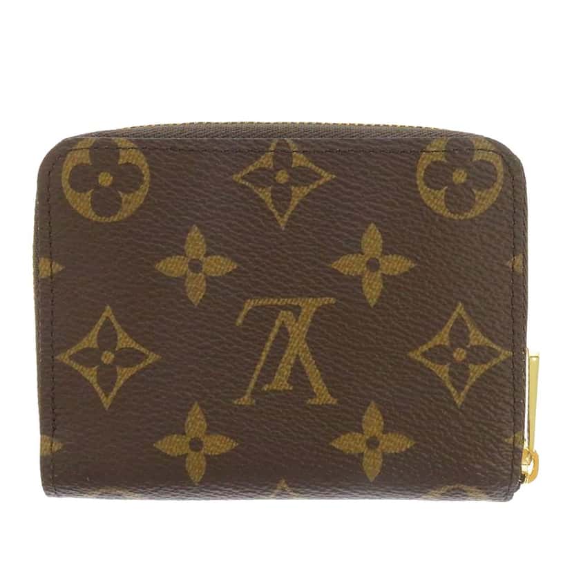 Louis Vuitton Monogram Zippy Coin Pouch Brown Very good condition - Back View