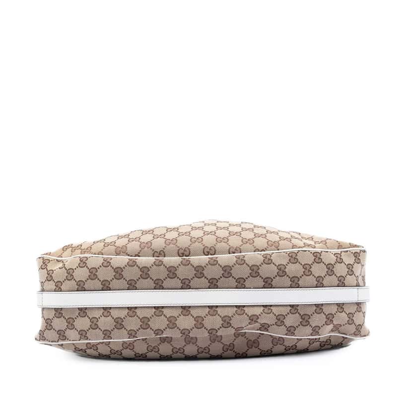 Gucci GG Canvas Web Match Ball Tote Beige Very good condition - Inside View