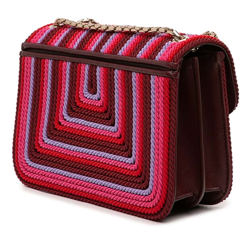 Bvlgari Polyester Serpenti Forever Kaleidoscopia Shoulder Bag Pink Very good condition - Back View