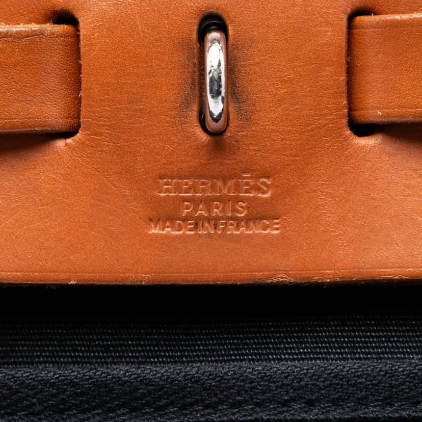 Hermès Toile Herbag Zip 31 Black Very good condition - Box View