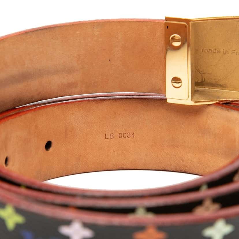 Louis Vuitton Monogram Multicolore Ceinture Belt Black Very good condition - Box View