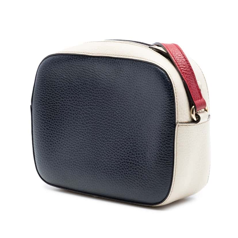 Gucci Small Tricolor Leather Soho Disco Crossbody Black Leather Very good condition - Back View