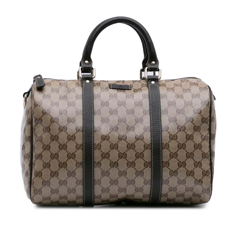 Gucci Medium GG Crystal Joy Boston Bag Beige Very good condition - Front View