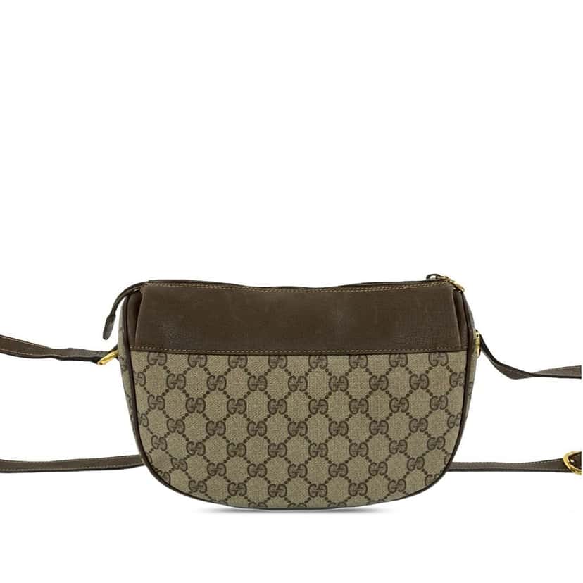 Gucci GG Supreme Web Crossbody Beige Very good condition - Back View