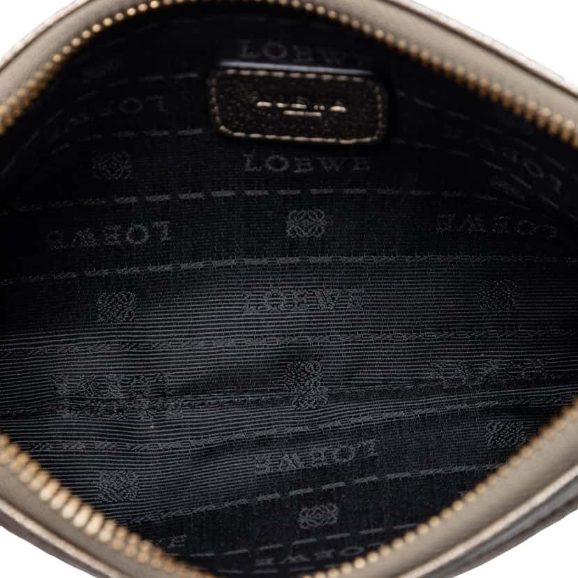 LOEWE Metallic Leather Anagram Crossbody Gold Leather Very good condition - Model View