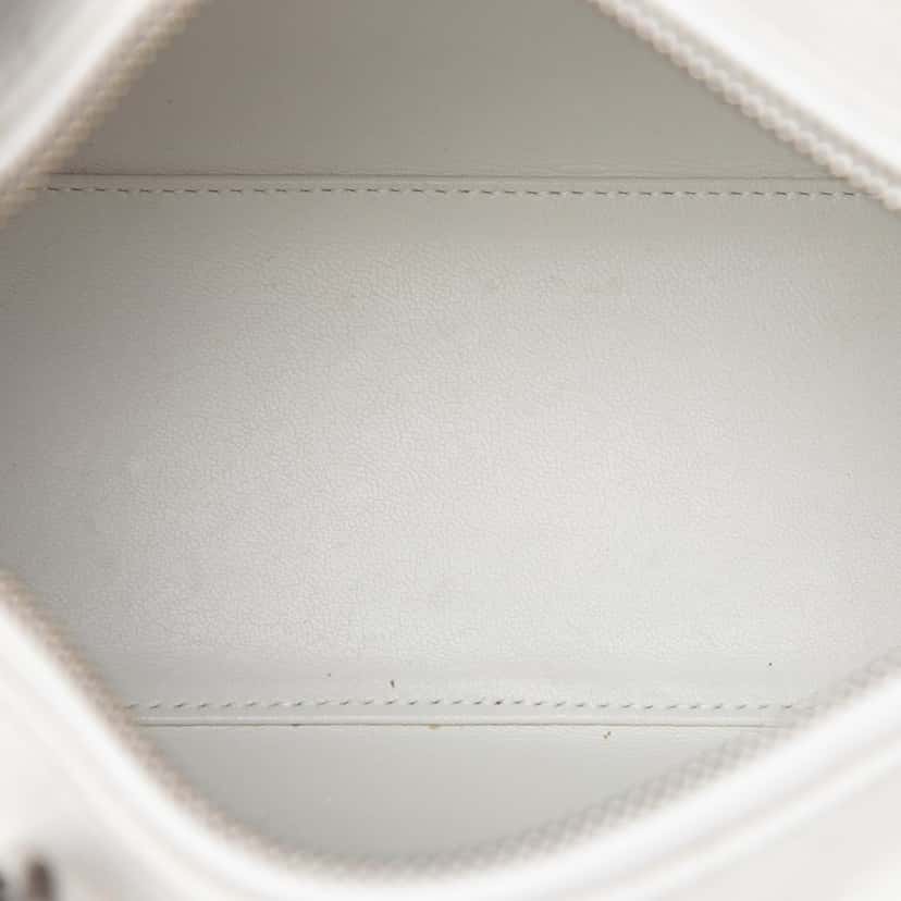 Dior Medium Calfskin Cannage Print Lady Dior White Leather Very good condition - Model View
