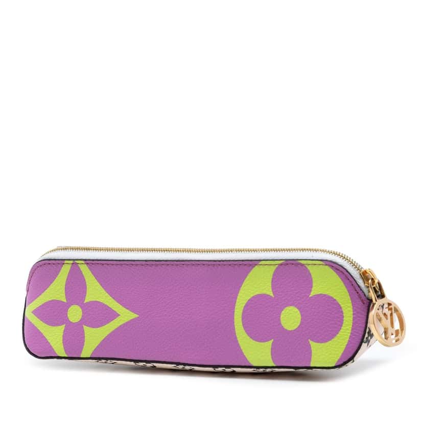 Louis Vuitton Monogram Giant Elizabeth Pencil Pouch Purple Very good condition - Back View