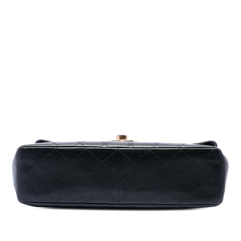 Chanel Jumbo XL Classic Lambskin Single Flap Black Leather Very good condition - Inside View