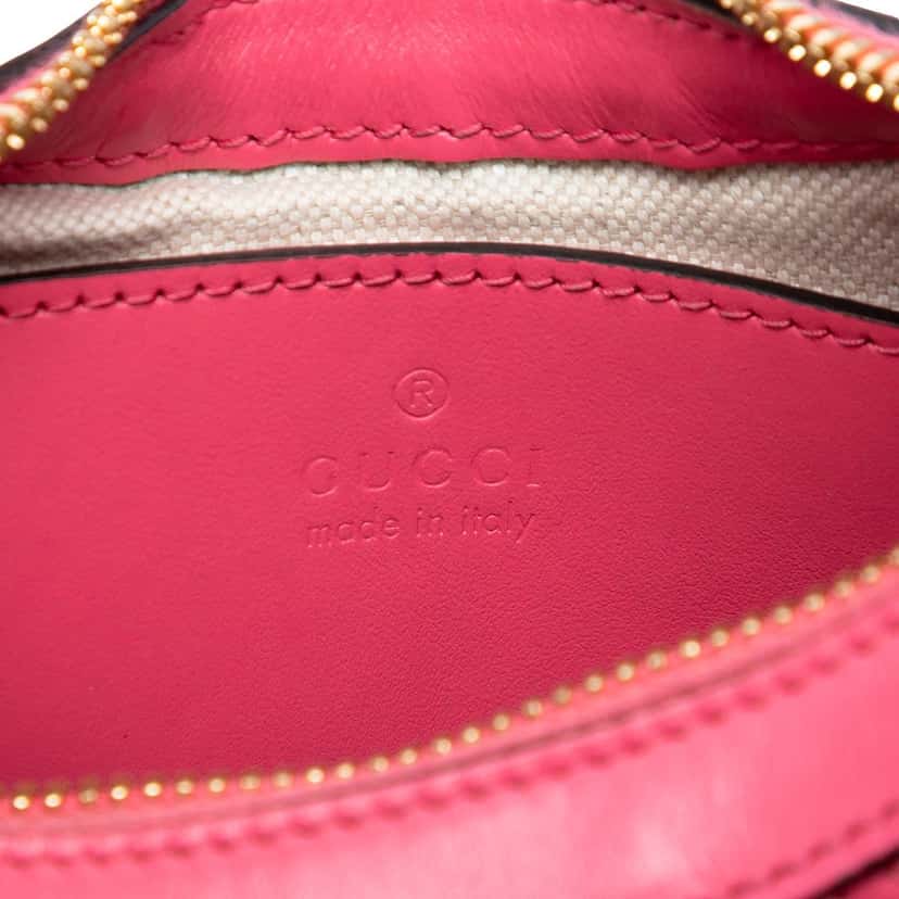 Gucci Mini GG Marmont Matelasse Calfskin Satchel Pink Leather Very good condition - Box View