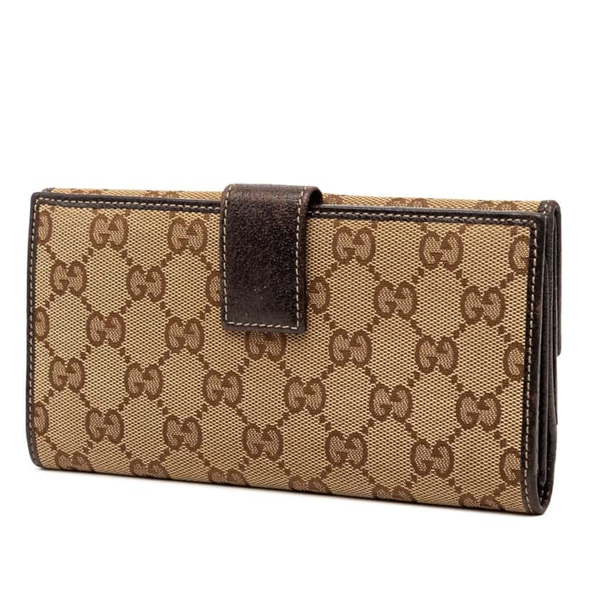 Gucci GG Canvas Princy Long Wallet Beige Very good condition - Back View