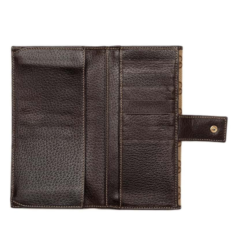 Gucci GG Canvas Princy Long Wallet Beige Very good condition - Model View