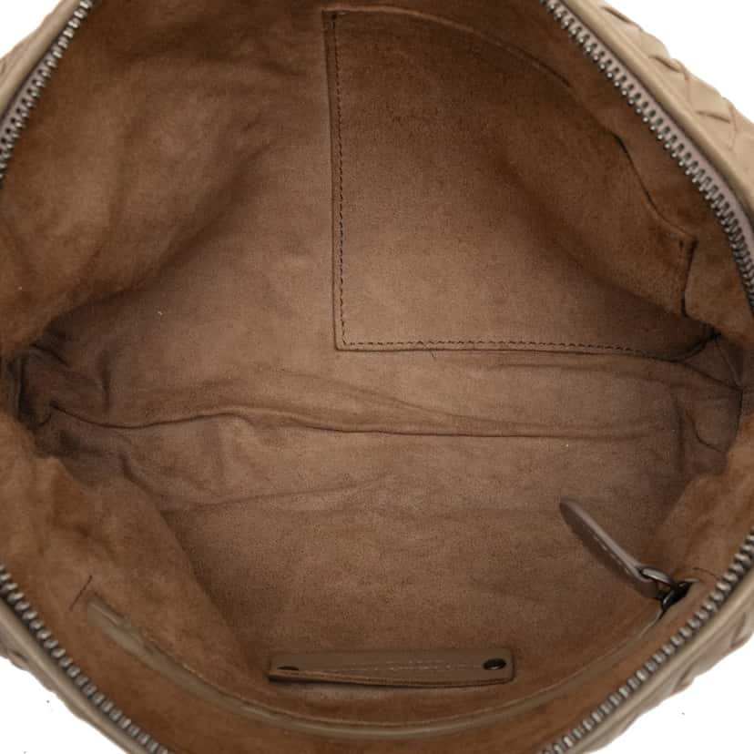 Bottega Veneta Nappa Intrecciato Nodini Crossbody Brown Leather Very good condition - Model View
