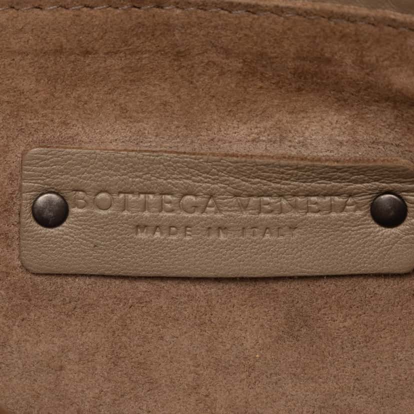 Bottega Veneta Nappa Intrecciato Nodini Crossbody Brown Leather Very good condition - Box View