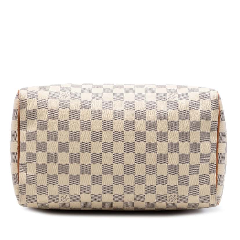 Louis Vuitton Damier Azur Speedy 30 White Very good condition - Inside View