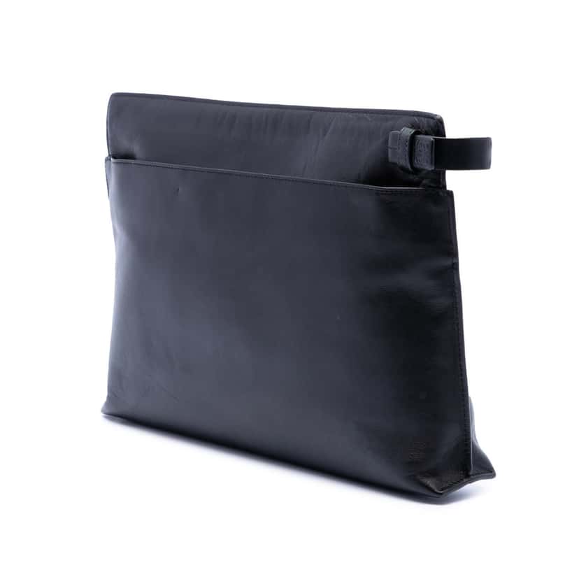 Loewe Nappa Anagram T Pouch Crossbody Black Leather Very good condition - Back View