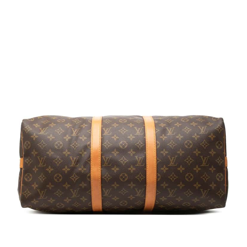 Louis Vuitton Monogram Keepall Bandouliere 50 Brown Never worn, with tag - Inside View