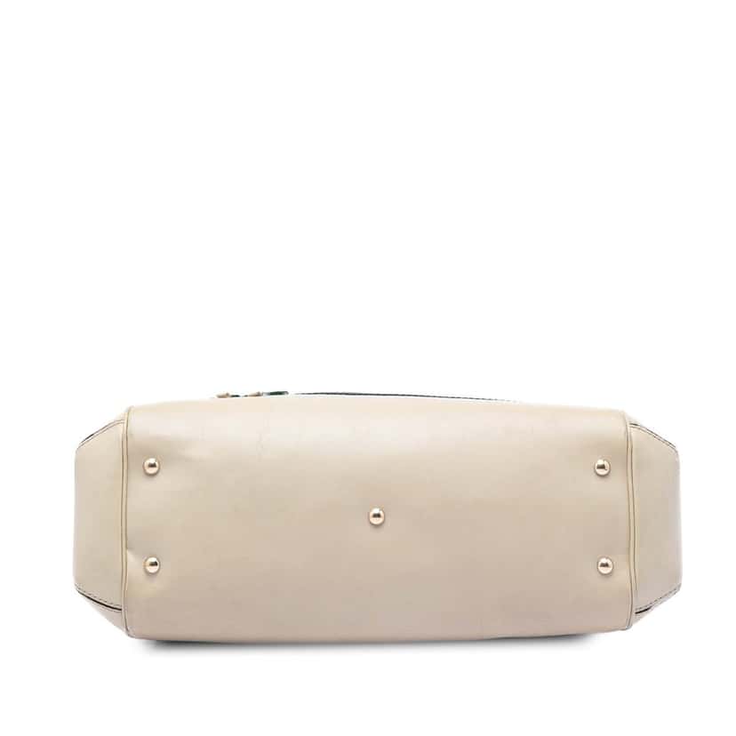 Gucci GG Canvas Web Mayfair Satchel Beige Very good condition - Inside View