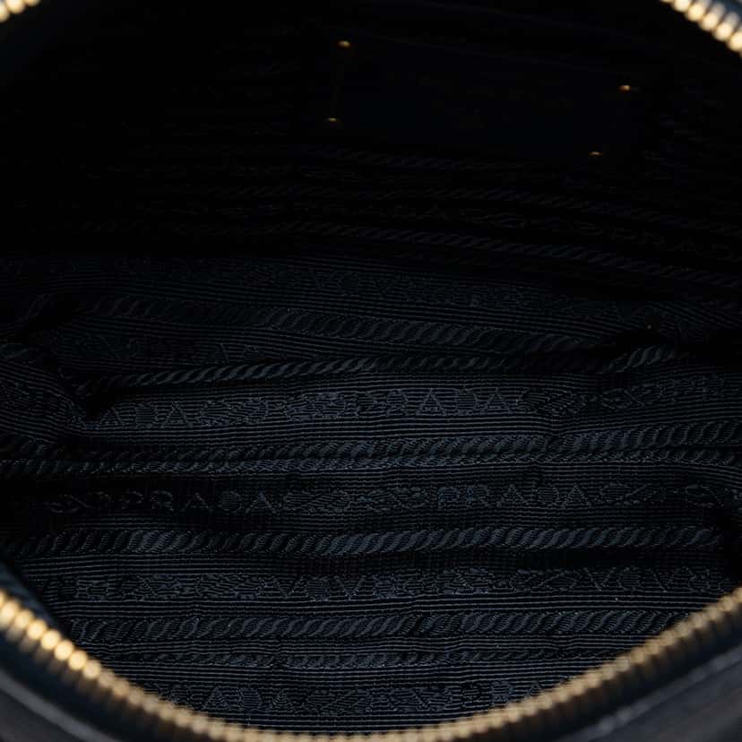 Prada Canvas Canapa Logo Crossbody Blue Very good condition - Model View