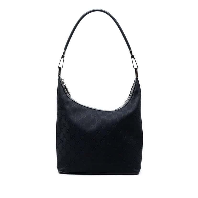 Gucci GG Canvas Shoulder Bag Blue Good condition - Front View