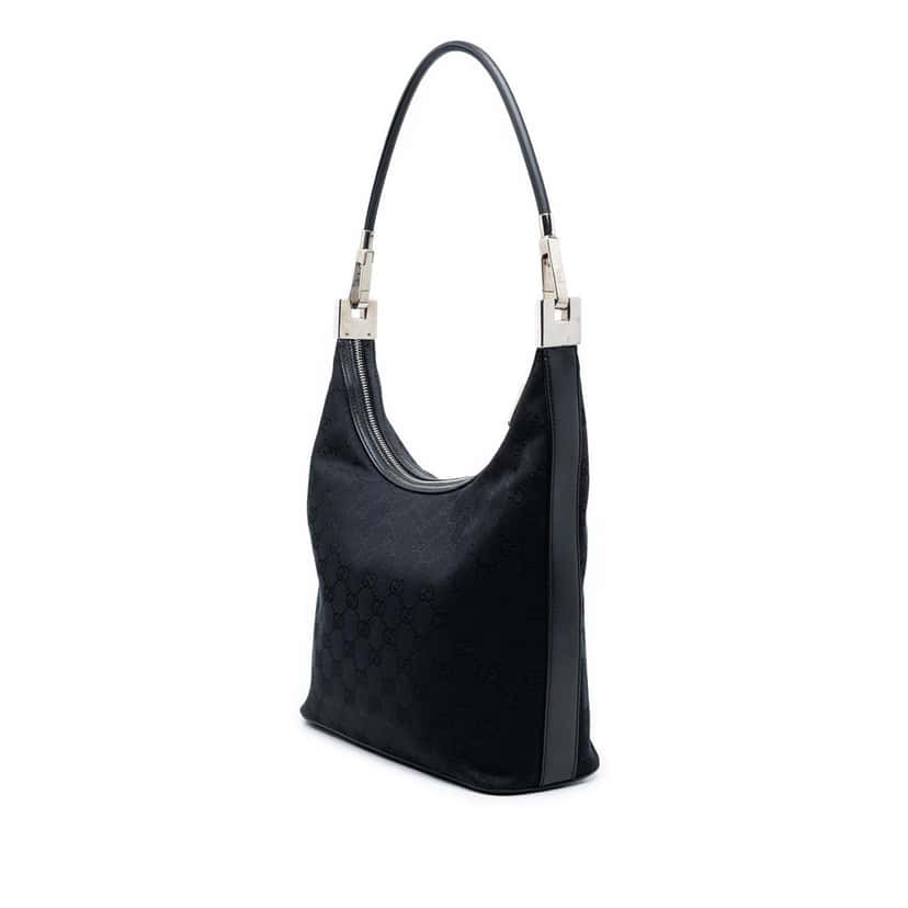 Gucci GG Canvas Shoulder Bag Blue Good condition - Back View