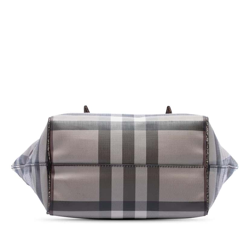 Burberry Small Smoke Check Coated Canvas Salisbury Tote Beige Very good condition - Inside View