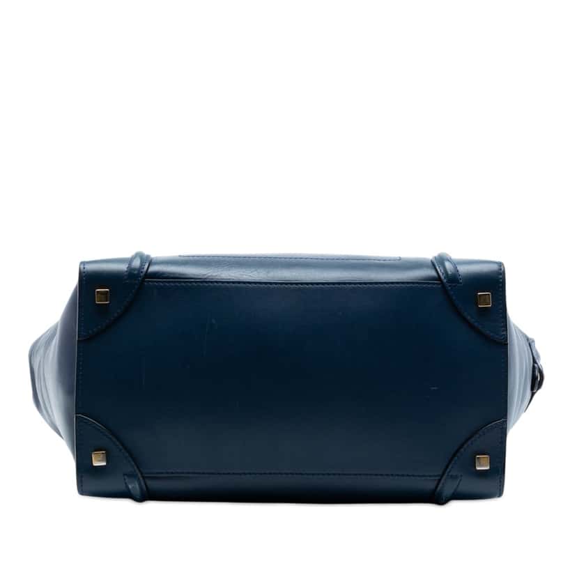 Celine Large Bicolor Leather Phantom Luggage Tote Blue Leather Very good condition - Inside View