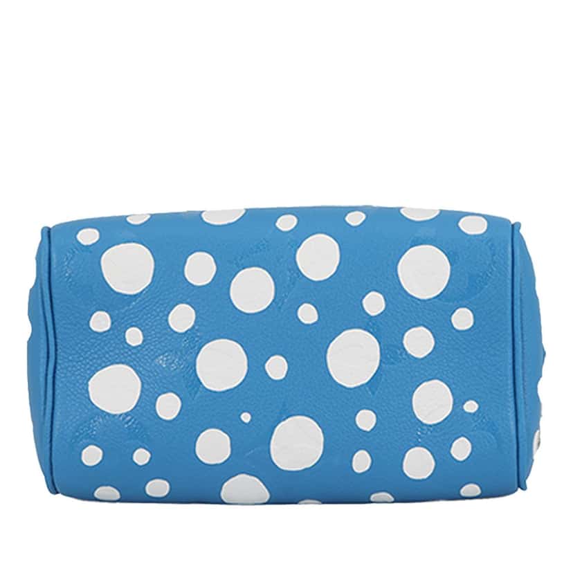 Louis Vuitton Yayoi Kusama Monogram Empreinte Speedy Bandouliere 20 Blue Leather Very good condition - Inside View