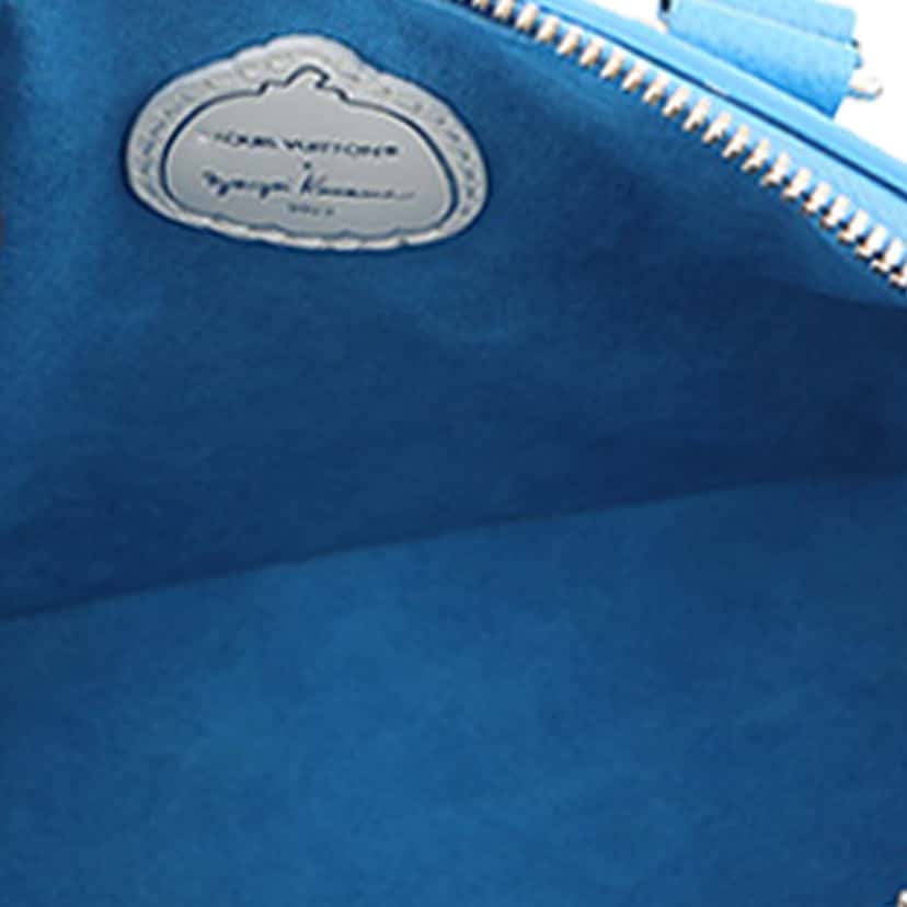 Louis Vuitton Yayoi Kusama Monogram Empreinte Speedy Bandouliere 20 Blue Leather Very good condition - Model View
