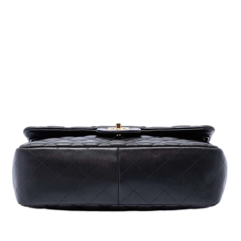 Chanel Jumbo Classic Lambskin Double Flap Black Leather Very good condition - Inside View