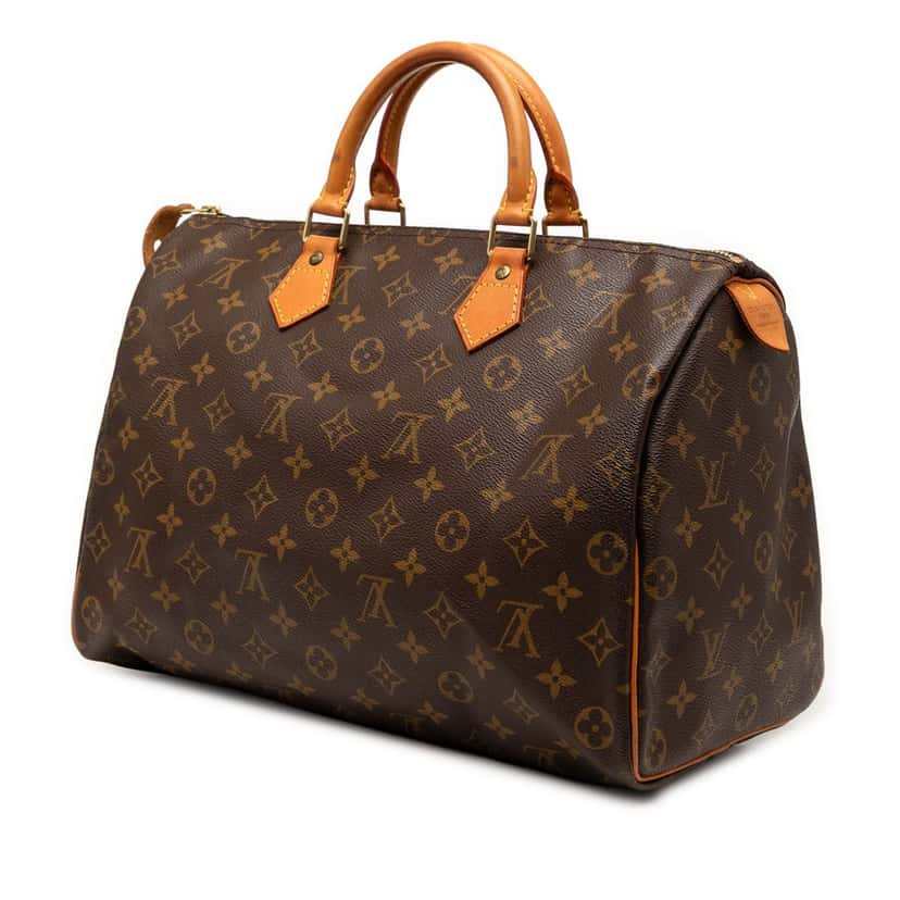 Louis Vuitton Monogram Speedy 35 Brown Very good condition - Back View