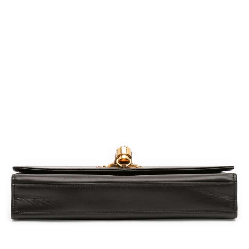 Saint Laurent Medium Smooth Calfskin Classic Monogram Kate Tassel Crossbody Black Leather Good condition - Inside View