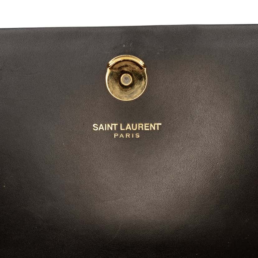 Saint Laurent Medium Smooth Calfskin Classic Monogram Kate Tassel Crossbody Black Leather Good condition - Box View