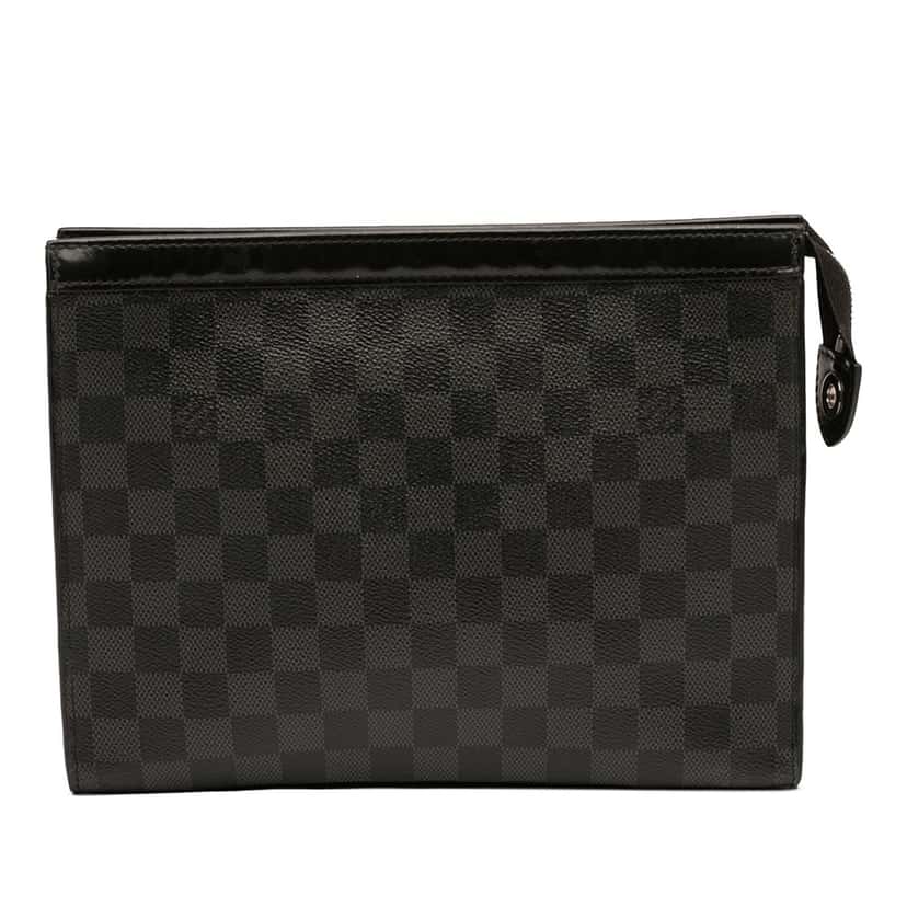 Louis Vuitton Damier Graphite Pochette Voyage MM Black Very good condition - Front View
