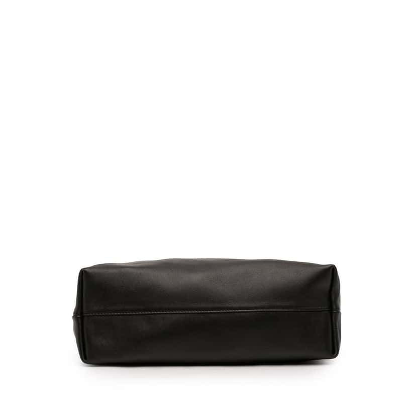 Loewe Medium Mellow Nappa Lambskin Flamenco Purse Black Leather Very good condition - Inside View