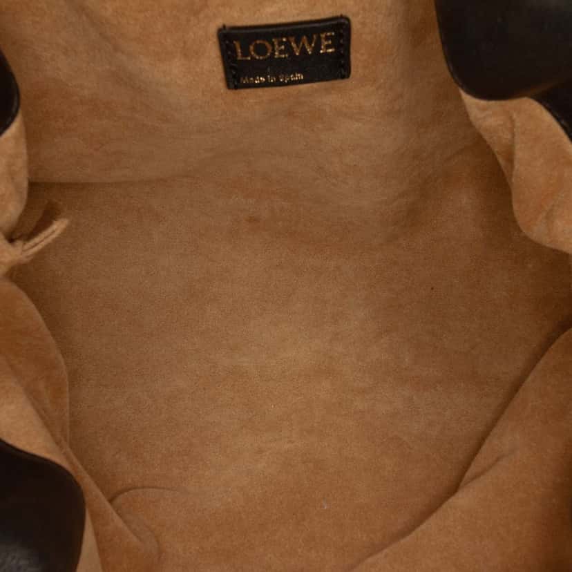 Loewe Medium Mellow Nappa Lambskin Flamenco Purse Black Leather Very good condition - Model View