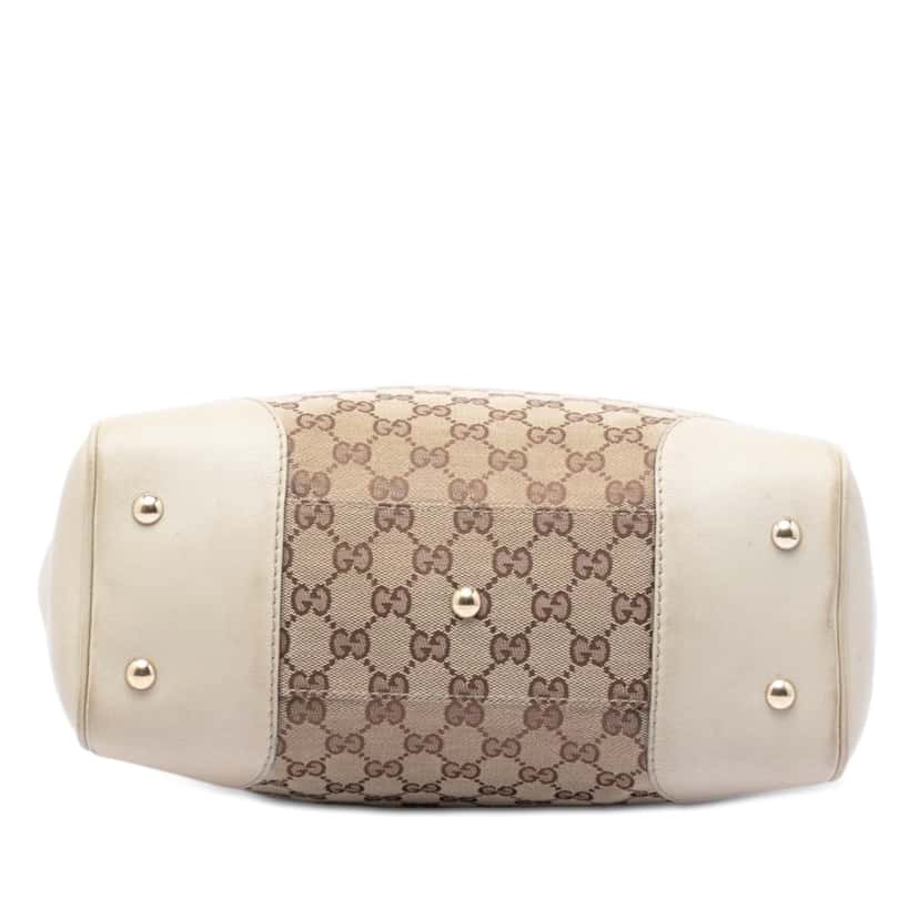 Gucci GG Canvas Web Mayfair Tote Beige Good condition - Inside View