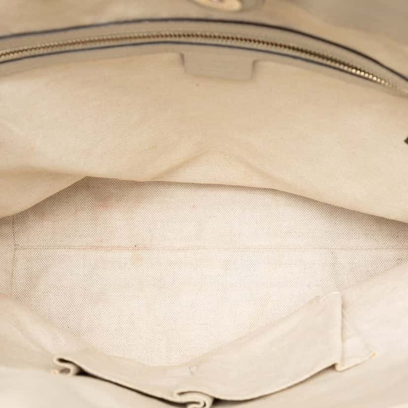 Gucci GG Canvas Web Mayfair Tote Beige Good condition - Model View