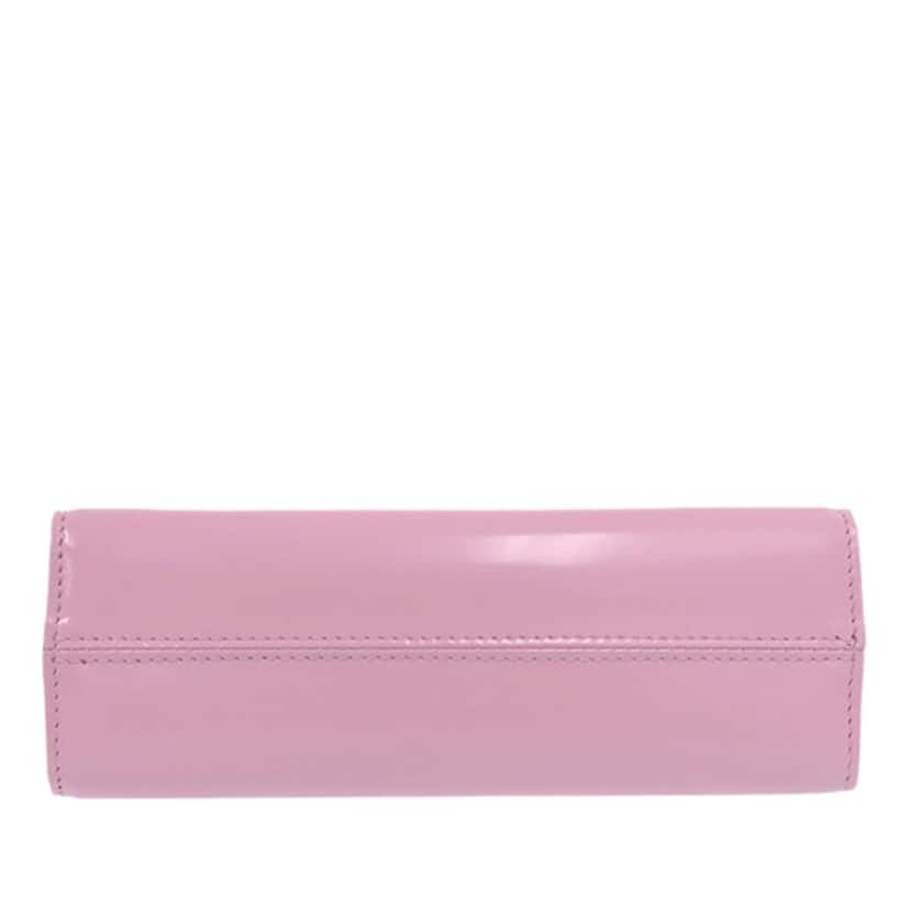 Ferragamo Micro Brushed Calfskin Wanda Top Handle Bag Pink Leather Very good condition - Inside View