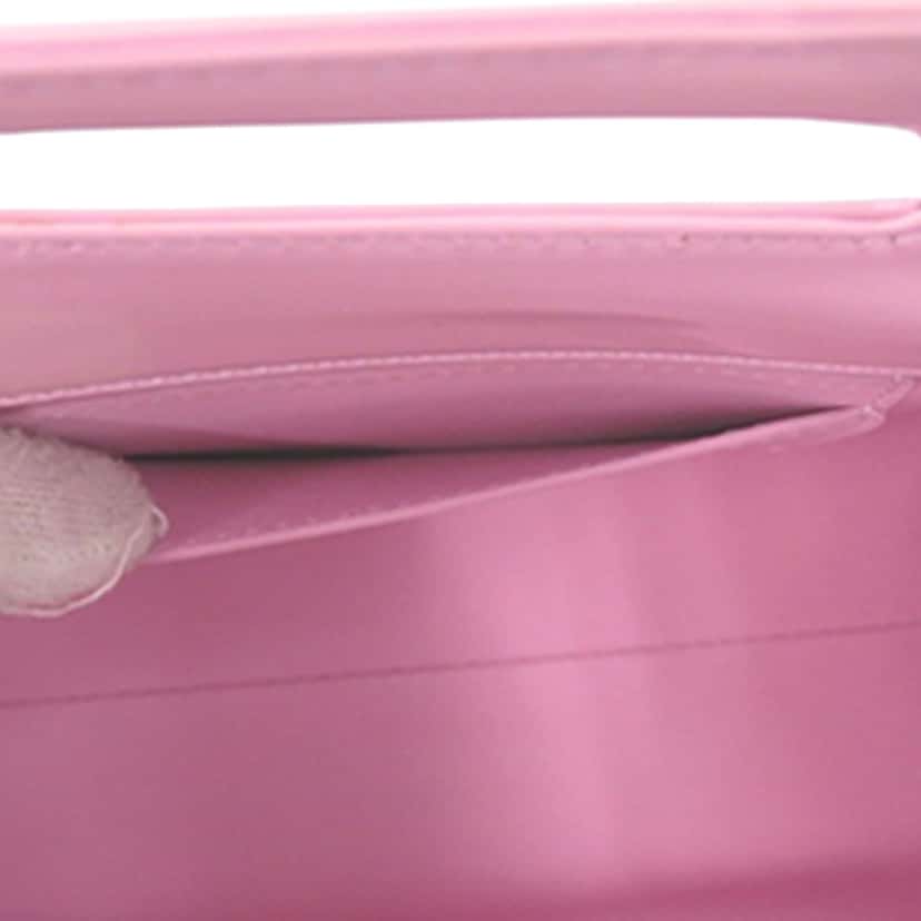 Ferragamo Micro Brushed Calfskin Wanda Top Handle Bag Pink Leather Very good condition - Box View
